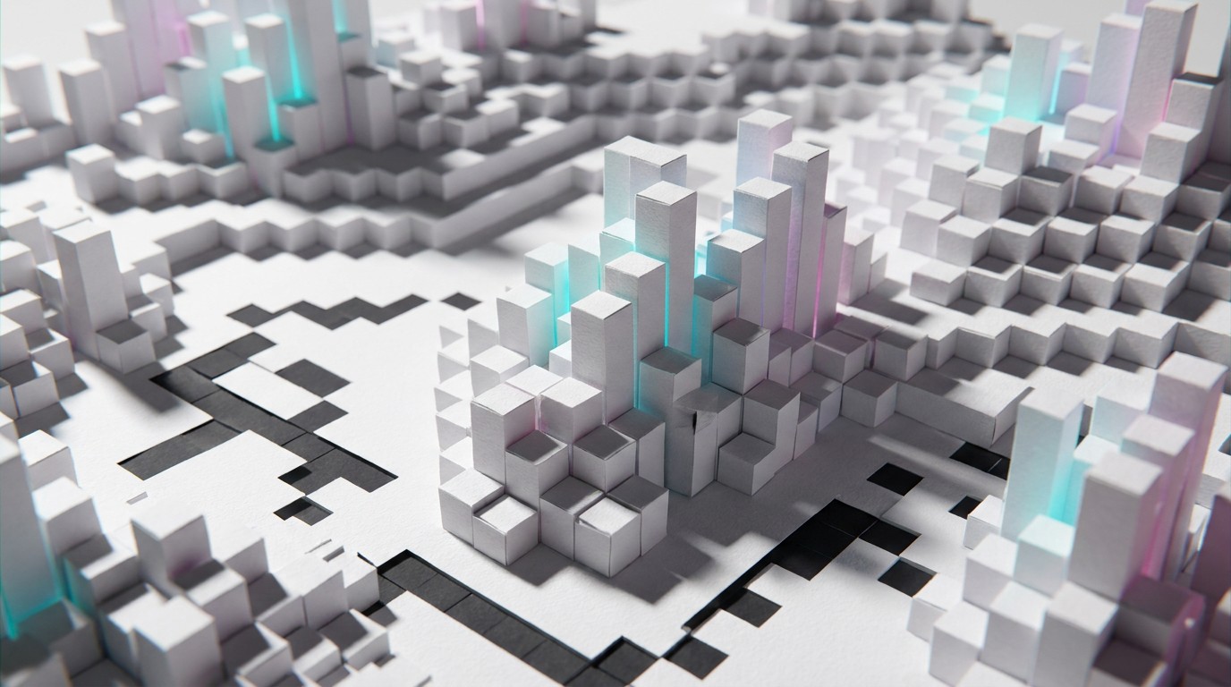 Free Pixelated Paper Cityscape Image - Paper, Sculpture, Pixelated ...