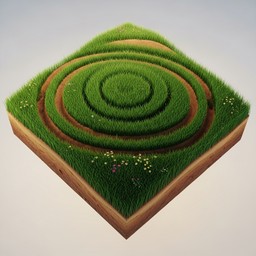 Free Concentric Meadow Slice Image - Meadow, Grass, 3d | Download at ...