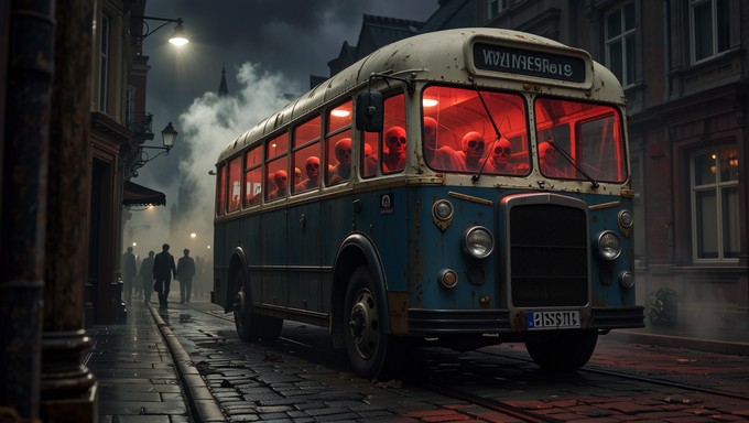 Mist Bus Free Ghostly Bus Journey Image - Gothic, Victorian, Ghost | Download at ...