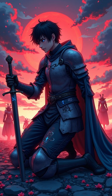 Free Fallen Knight's Resolve Image - Knight, Warrior, Sunset | Download ...
