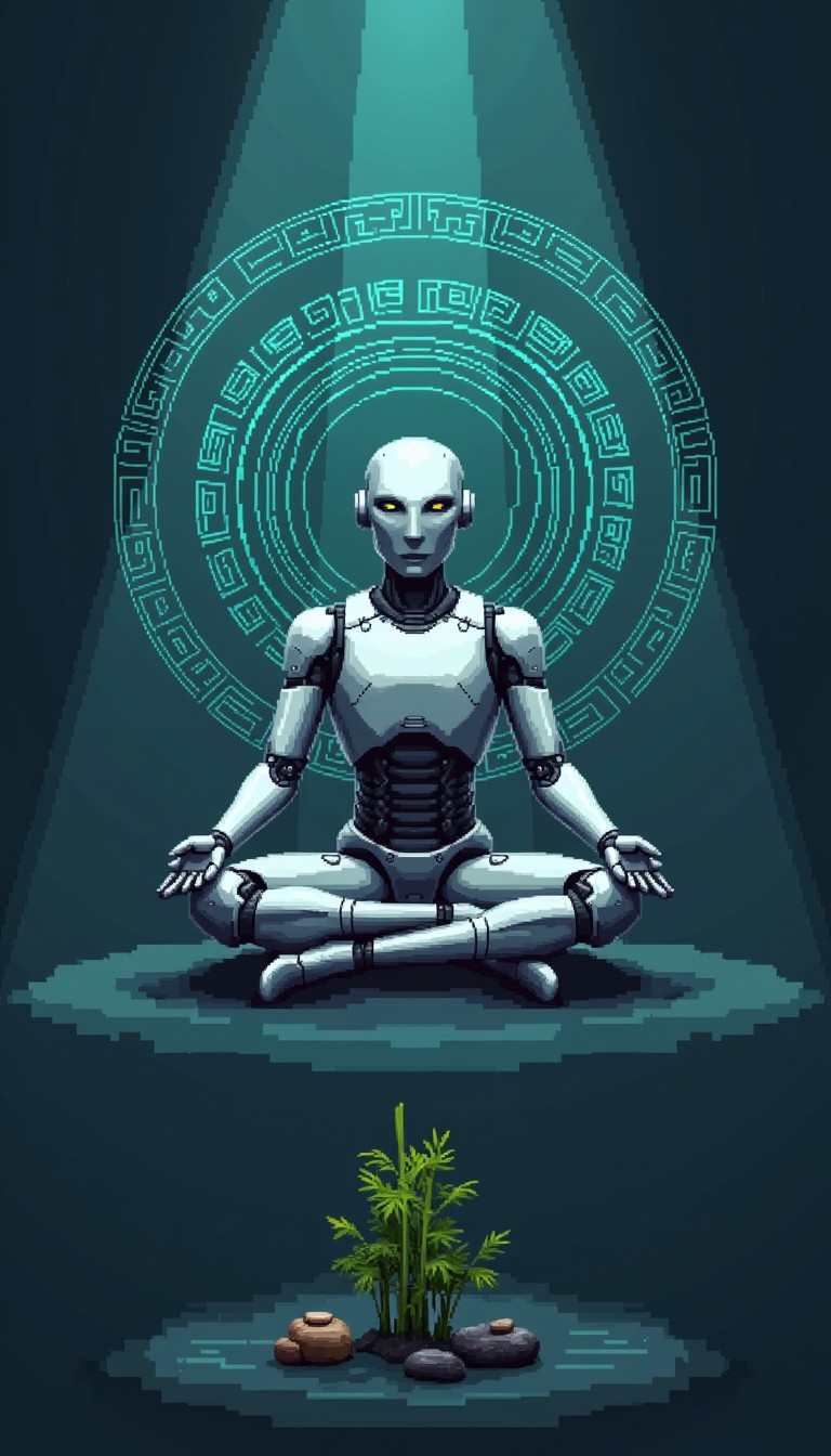 Zenrobot Free Zen Robot Meditation Photo - Robot, Meditation, Zen | Download at ...
