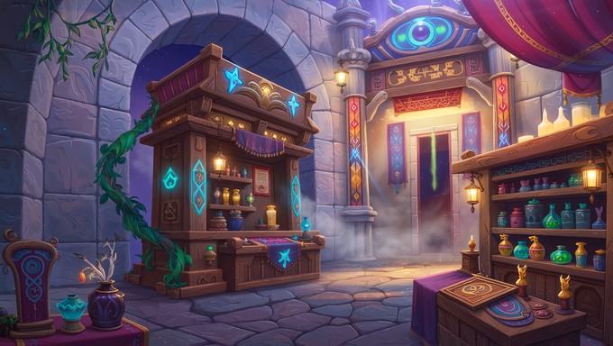 Fantasy Tea Merchant Free Mystical Potion Merchant Image - Fantasy, Merchant, Potions ...