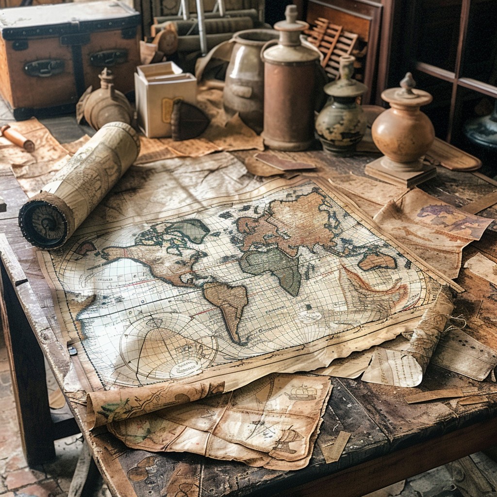 Free Vintage Map Display Image - Vintage, Map, Antique | Download at ...
