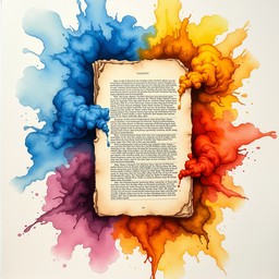 Free Colorful Document Explosion Image - Watercolor, Document, Vibrant ...