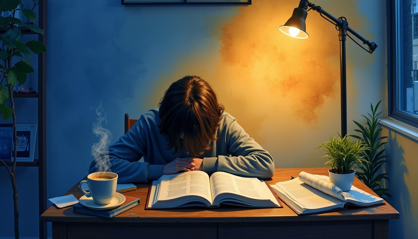 Free Peaceful Study Sanctuary Image - Watercolor, Study, Books ...