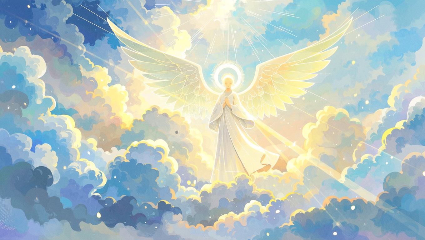 Free Celestial Angel Ascending Image - Angel, Celestial, Divine ...