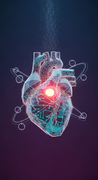 Technology Heart Vector Free Heart DNA Technology Image - Heart, Anatomy, 3d | Download at ...