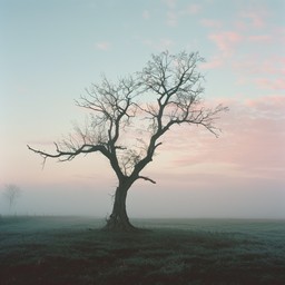 Free Misty Solitary Tree Image - Tree, Mist, Dawn | Download at StockCake