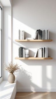 Free Minimalist Floating Shelves Image - Shelves, Bookshelf, Books ...