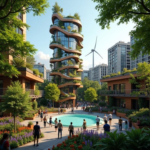 View of Vertical Forests: Integrating Nature Into Urban High-Rise