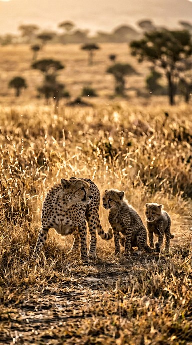 Free Cheetah Family Training Image - Cheetah, Cubs, Mother | Download ...