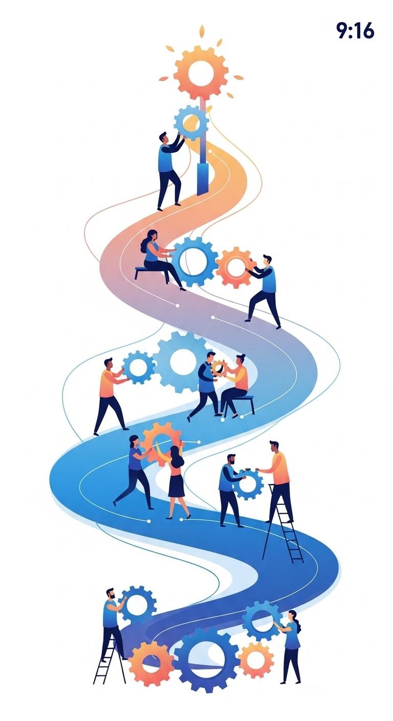 Free Collaborative Gear Ascent Image - Teamwork, Collaboration, Gears ...