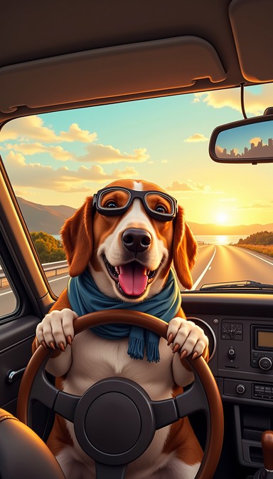 Free Sunset Road Trip Image - Beagle, Driving, Sunset | Download at ...