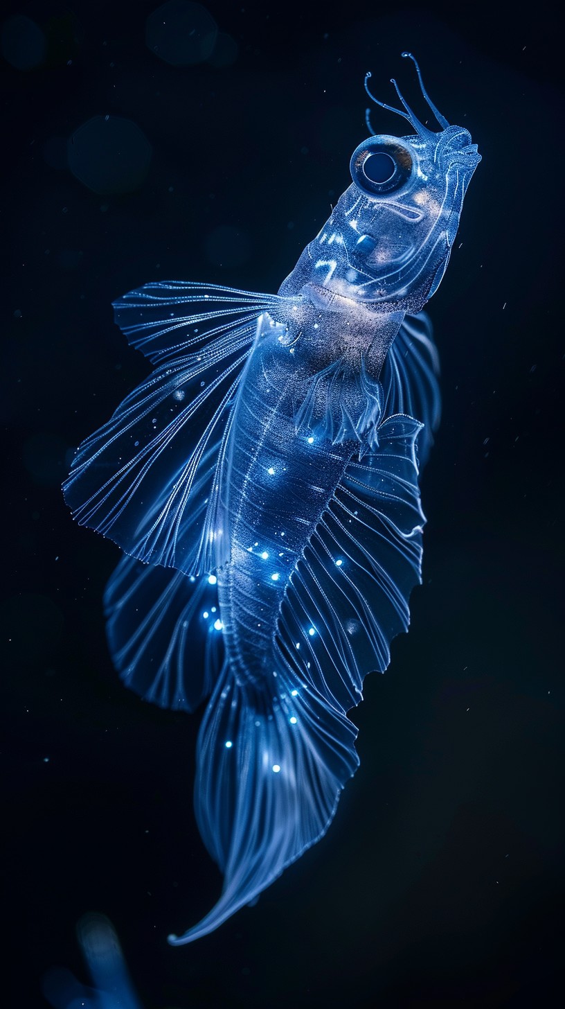 Free Glowing deep-sea fish Image - Bioluminescent, Deep-sea, Fish ...
