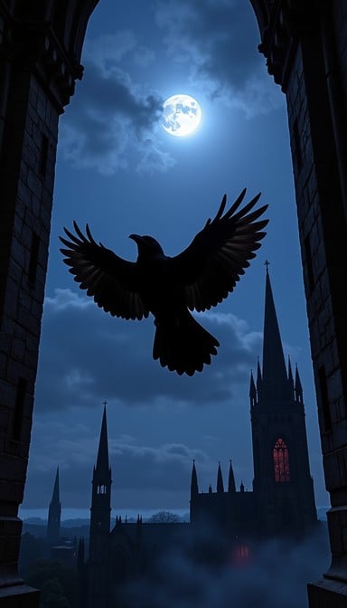 Free Midnight Gothic Messenger Image - Raven, Gothic, Silhouette ...