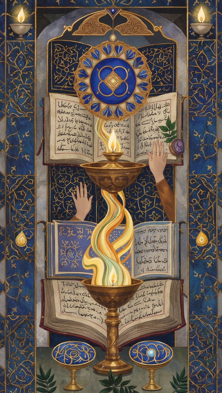 Free Cosmic Wisdom Revealed Image - Mystical, Persian, Manuscript ...
