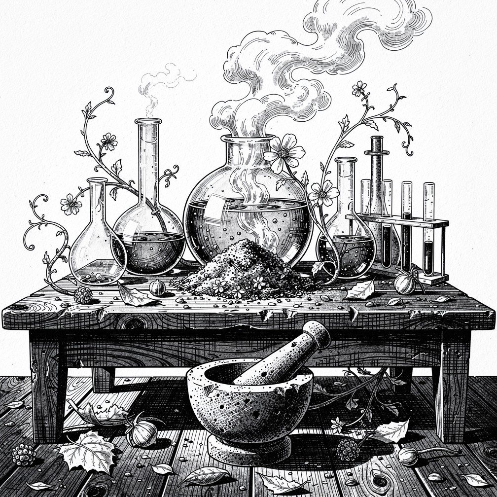 Free Botanical Extraction Art Image - Apothecary, Botanical, Extraction ...