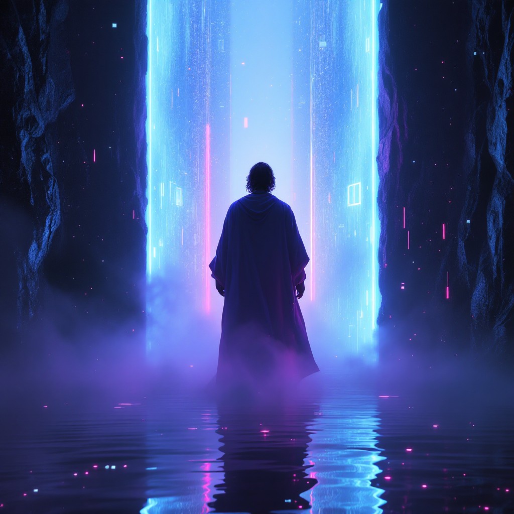 Free Digital Waters Part Image - Cyberpunk, Futuristic, Holographic ...