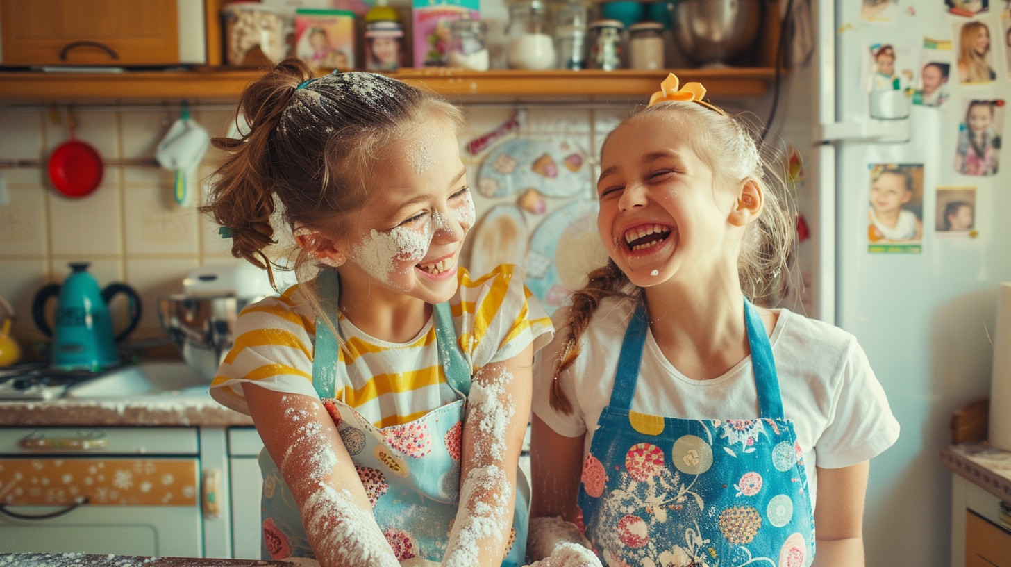 Free Joyful baking fun Image - Children, Kitchen, Baking | Download at ...
