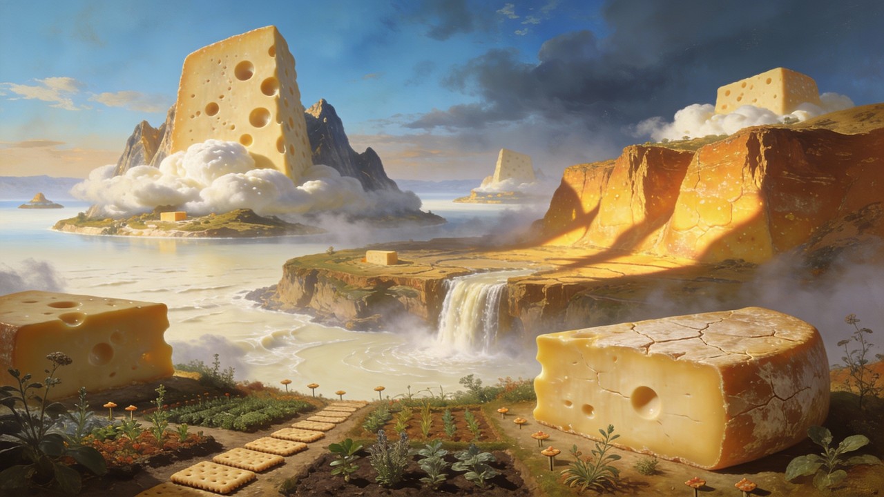 Free Floating Cheese Islands Image - Cheese, Landscape, Fantasy ...