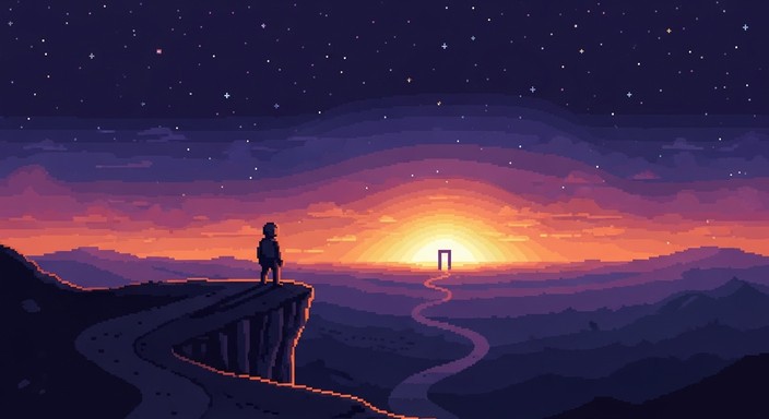 Free Journey Through Darkness Image - Pixel, Art, Traveler | Download ...