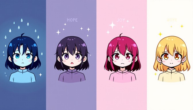 Free Sad to Happy Image - Pixel, Anime, Character | Download at StockCake