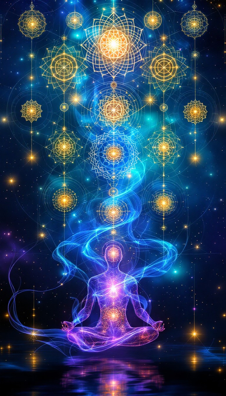 Essence meditation 抽象画　日本ジェムテスティングセンター cosmic-meditation-awakening-