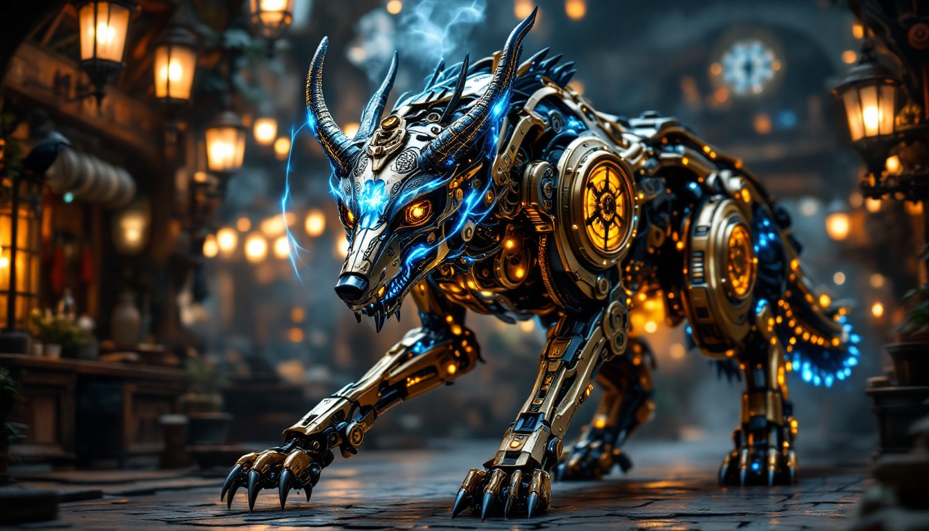 Wolf Like Machine Free Mechanical Wolf Guardian Image - Steampunk, Wolf, Mechanical ...