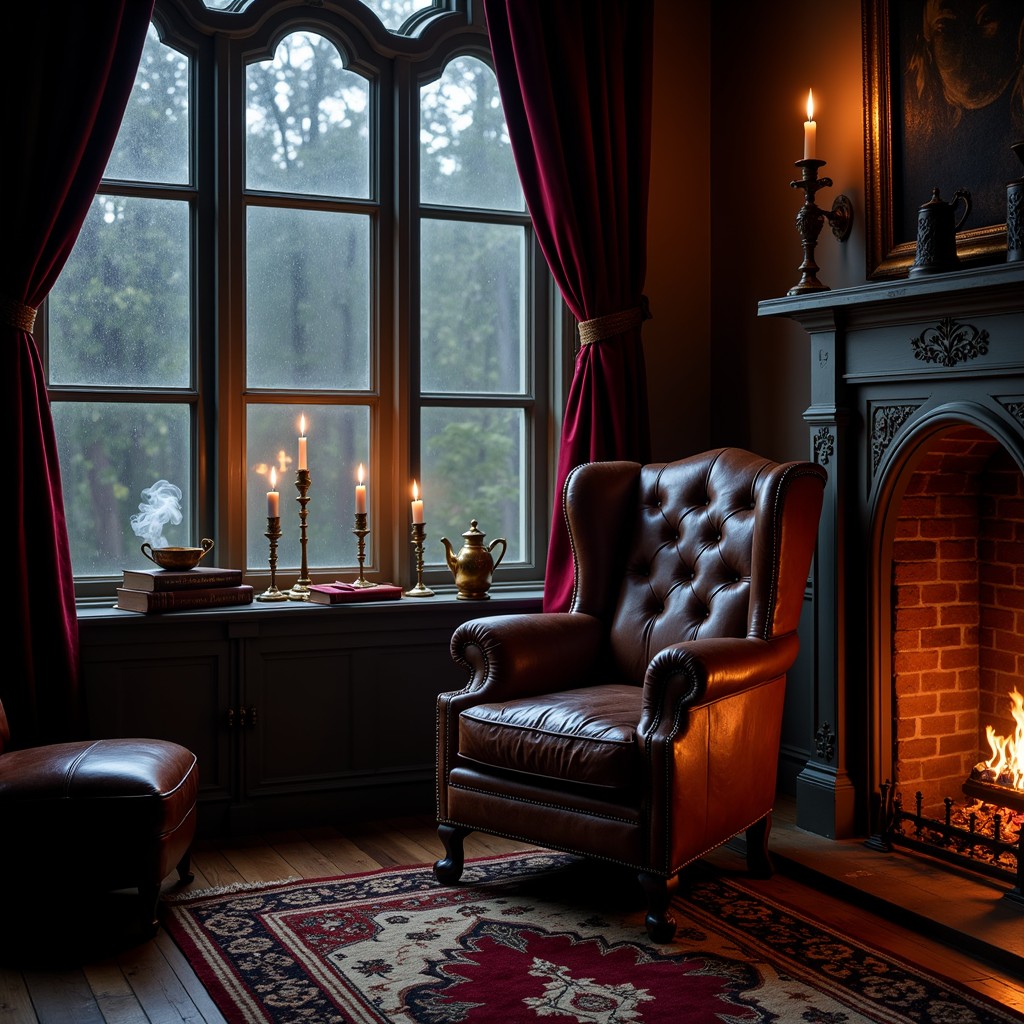 Fireside Rocking Chair Reading Free Fireside Reading Sanctuary Image - Cozy, Fireplace, Armchair ...