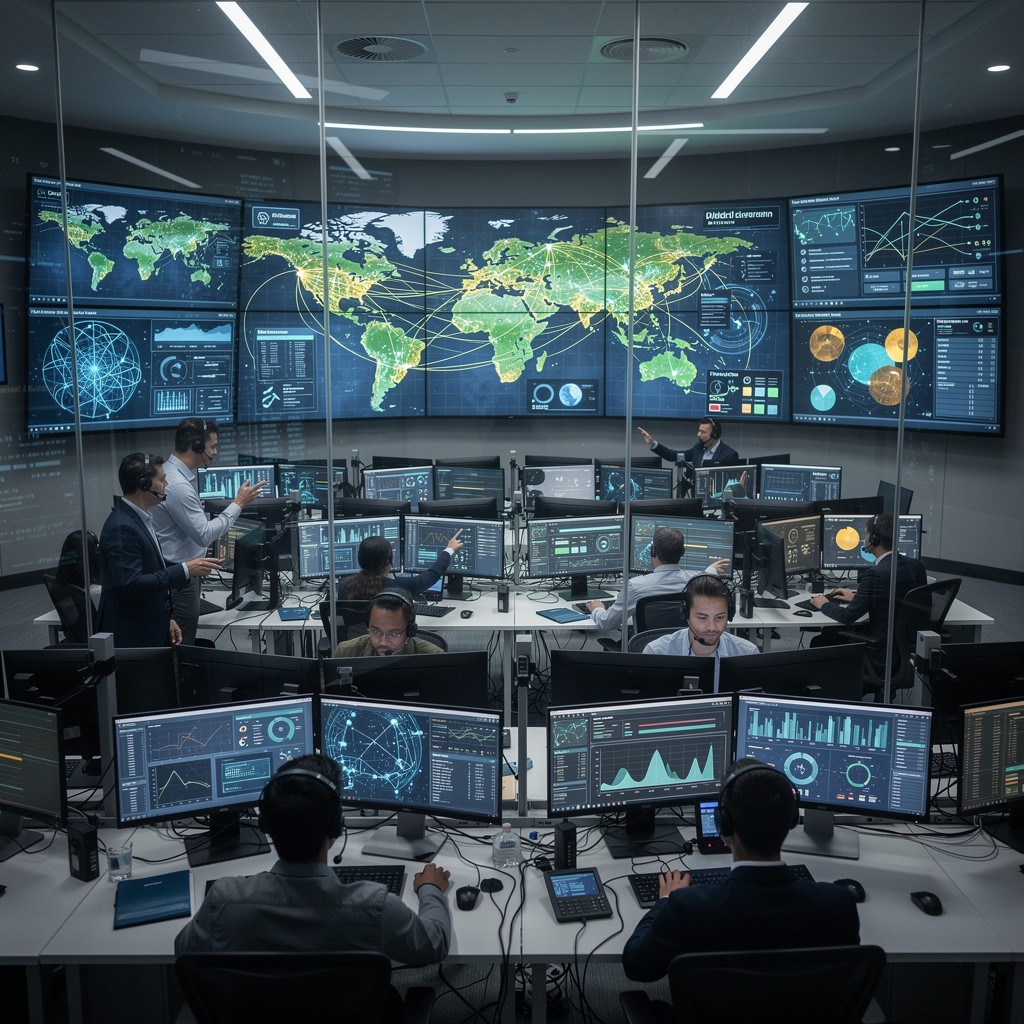 Free Global Control Center Image - Technology, Monitoring, Network ...