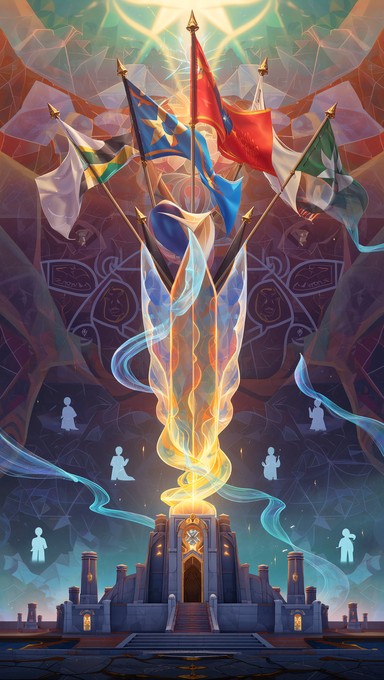 Free Ethereal Memorial Ascending Image - Memorial, Ethereal, Flags ...