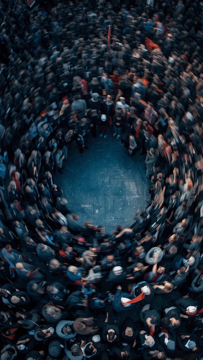 Free Swirling crowd spiral Image | Download at StockCake