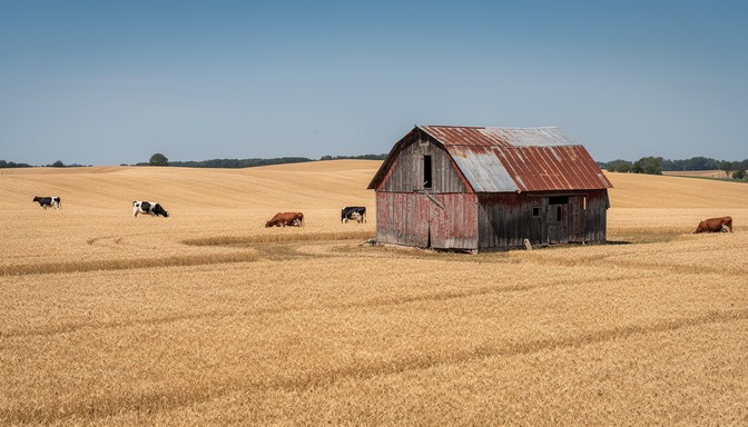 Rustic Cow Barn Free Rustic Farmland Beauty Image - Barn, Farmland, Wheat | Download at ...