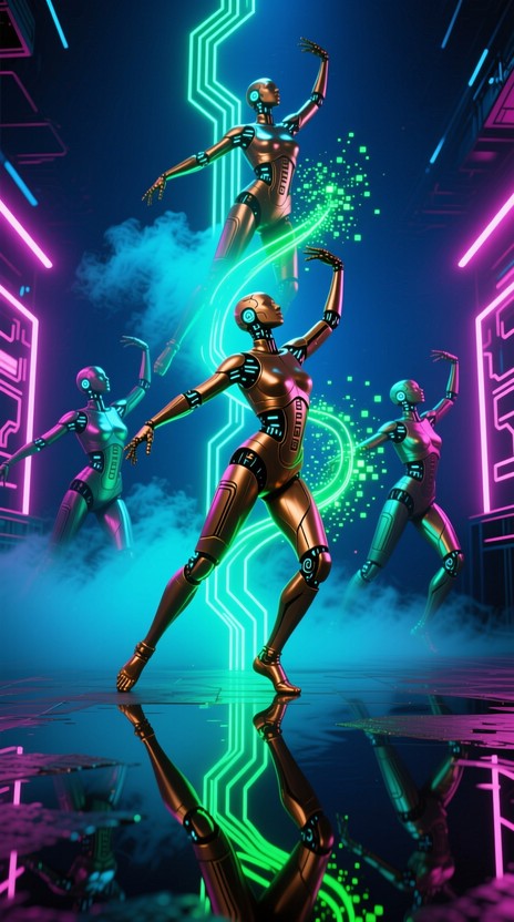Free Digital Dance Transformation Photo - Cyberpunk, Dancers, Neon ...