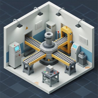 Free Isometric Factory Module Image - Isometric, Factory, Conveyor ...