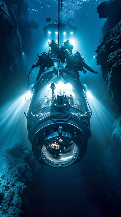 Free Underwater diving exploration Image - Underwater, Submersible ...