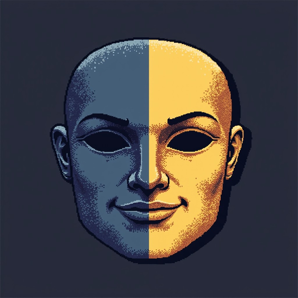 Free Duality Through Pixels Image - Mask, Pixelated, Duality | Download ...