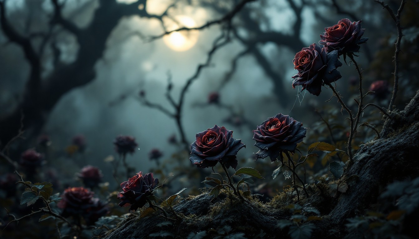 Free Beautiful Death Blooms Image - Gothic, Roses, Decay | Download at ...
