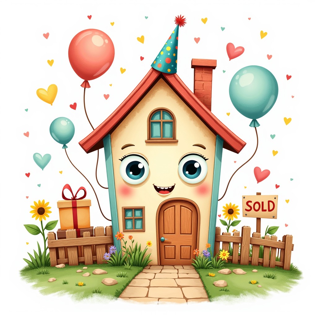 Free Happy Home Celebration Image - House, Watercolor, Celebration ...