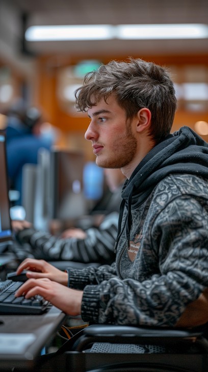 Focussed Computer Free Focused Computer Work Image - Young, Man, Focused | Download at ...