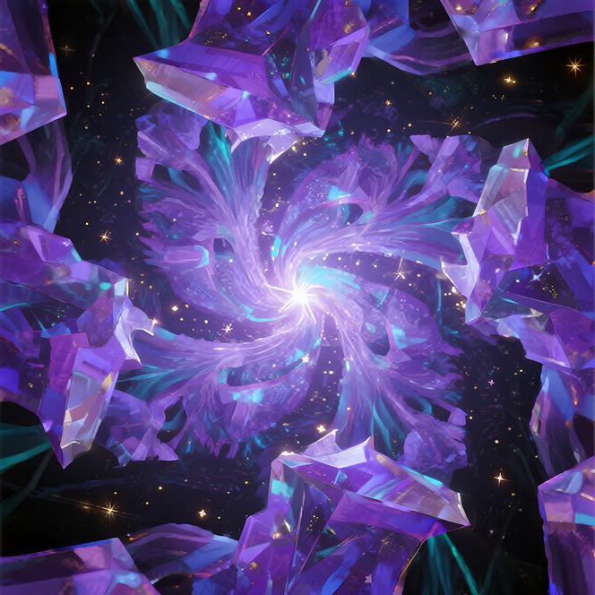 Free Crystalline Violet Vortex Image | Download at StockCake