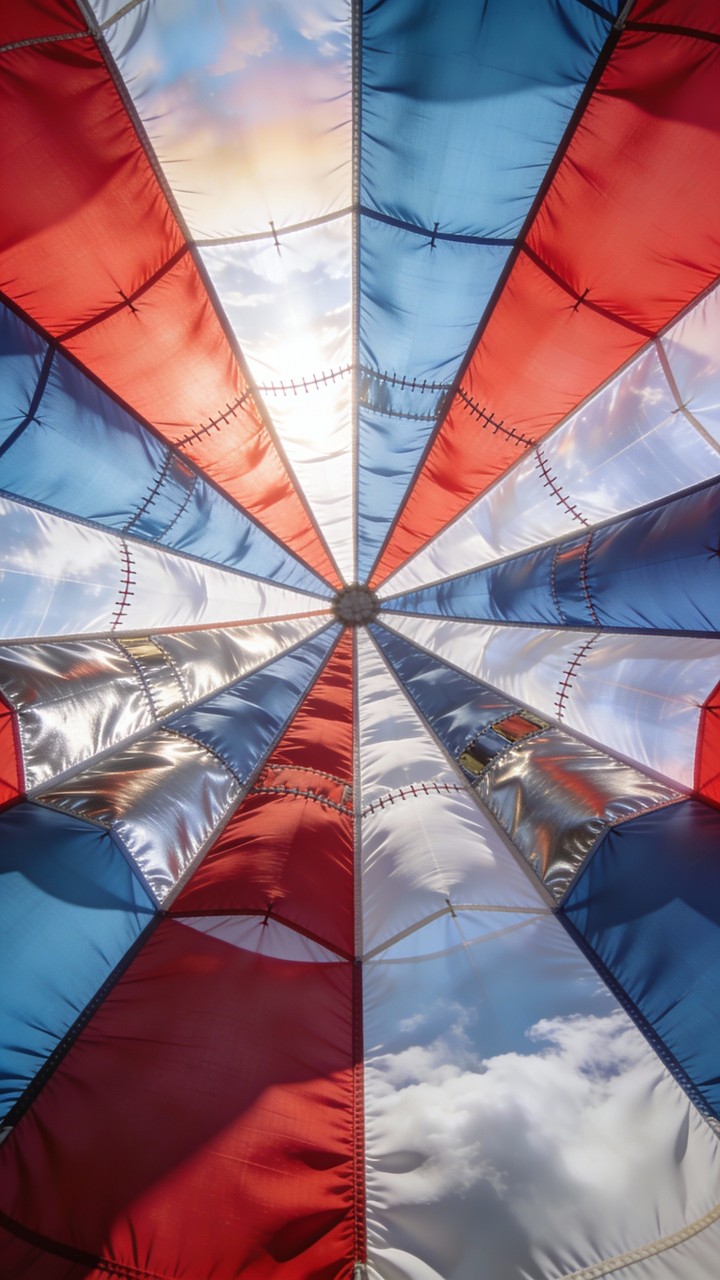 Free Radial Parachute Pattern Image - Parachute, Geometric, Radial ...