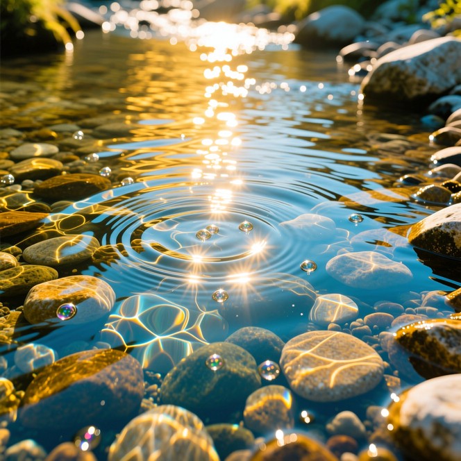 Sunlit Ripples Free Sunlit Creek Ripples Image | Download at StockCake