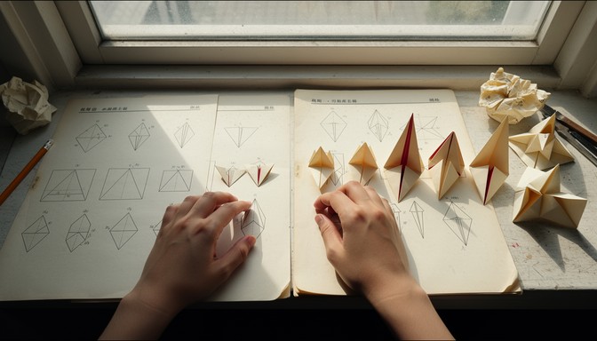 Non Developable Origami Free Origami Learning Process Image - Origami, Paper, Folding ...