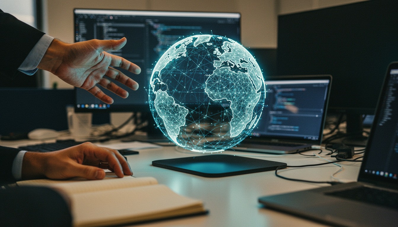 Free Global Technology Innovation Image - Holographic, Globe ...
