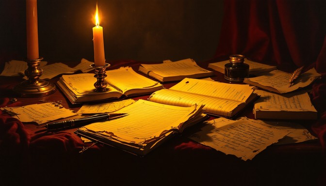 Free Candlelit Legal Papers Image - Baroque, Candlelight, Notepad ...