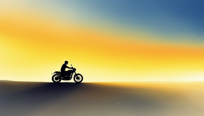 Dramatic Motorcyle Riding Free Crimson Speed Trail Image - Motorcycle, Watercolor, Rider ...