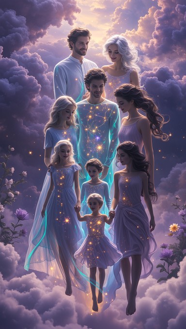 Free Ethereal Family Ascension Image - Family, Generations, Cosmic ...