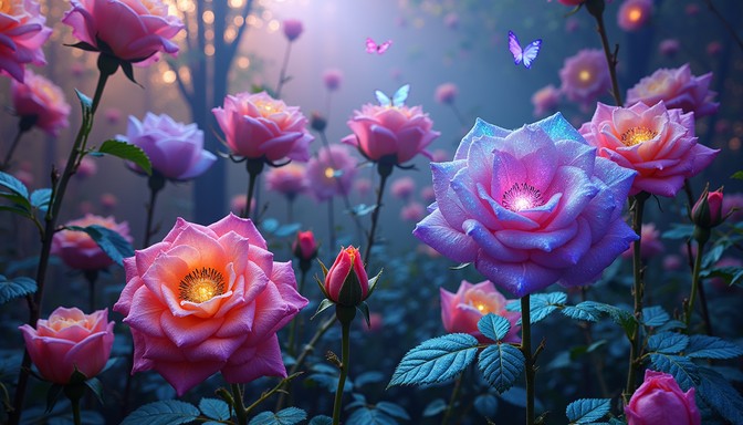 Enhanced Roses Free Glowing Enchanted Roses Image - Roses, Glowing, Magical | Download ...