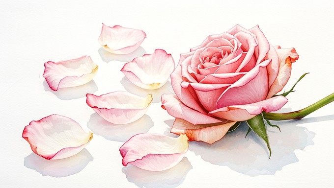 Free Fading Rose Beauty Image - Watercolor, Rose, Flower | Download at ...